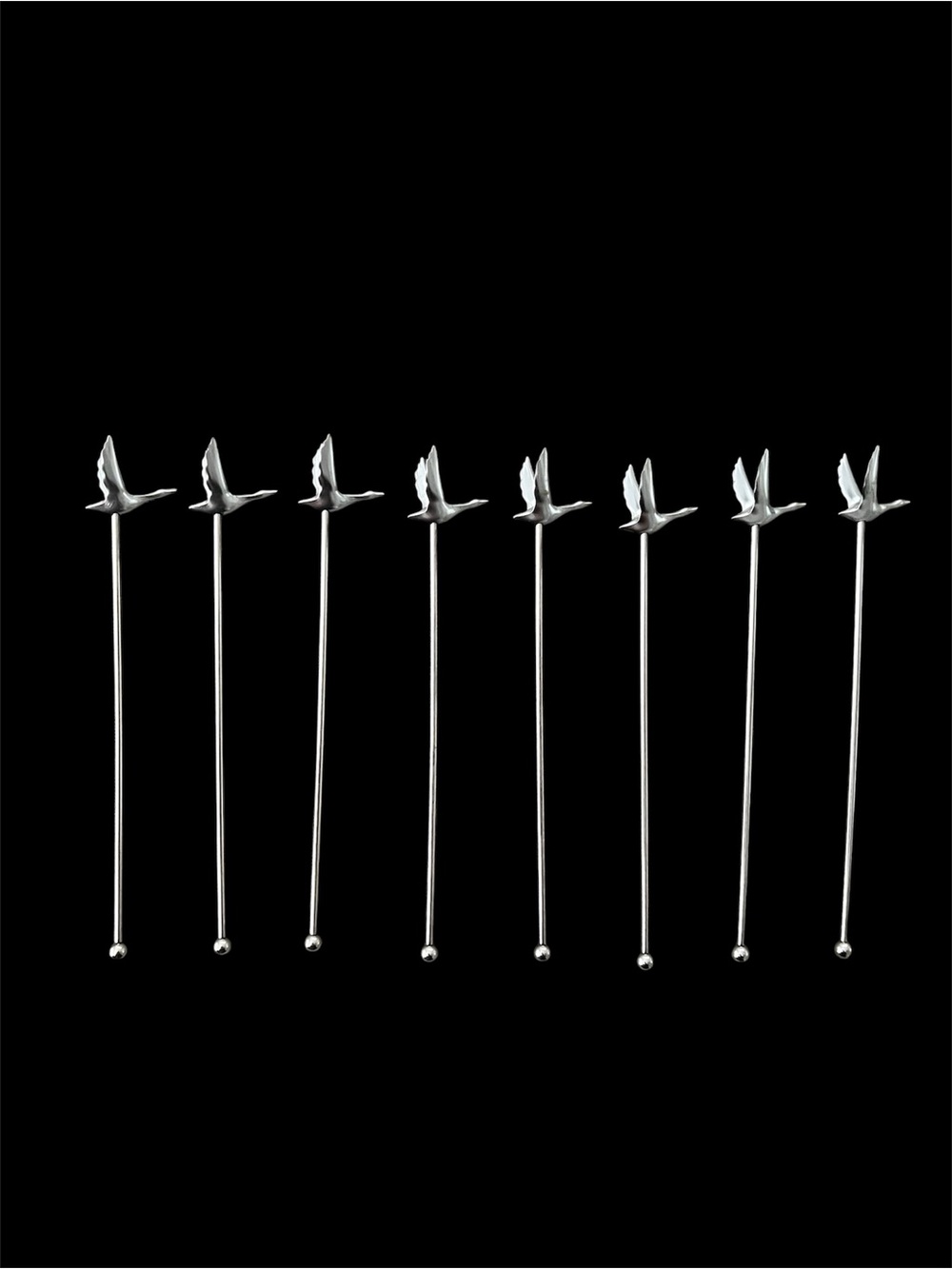 NEW Grey Goose Vodka Metal Swizzle Sticks Bar Accessories - lot of 8